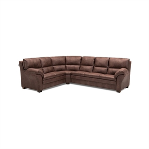 PALMA HJØRNESOFA - KENTUCKY BROWN STOF - MÅL: 235 X 290 CM.